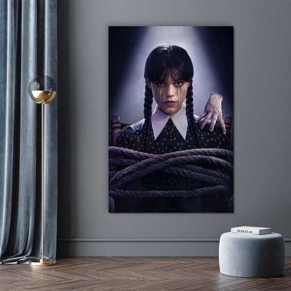 DUBLEZ | Dřevěný obraz - Wednesday Addams | UV tisk, Premium