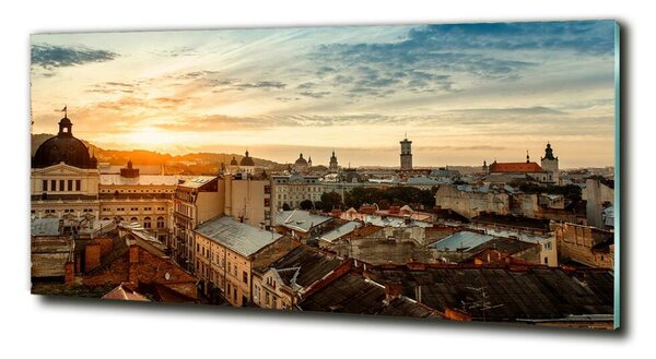 Fotoobraz na skle Východ slunce Lvov osh-76218229