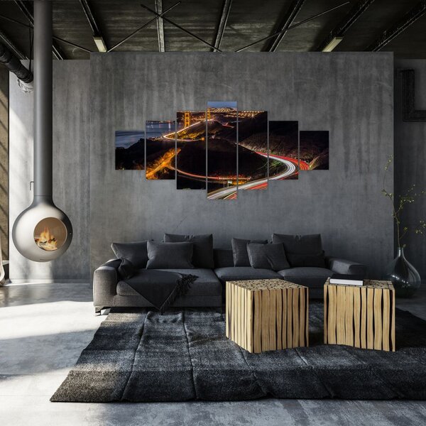 Obraz - Golden Gate Bridge (210x100 cm)