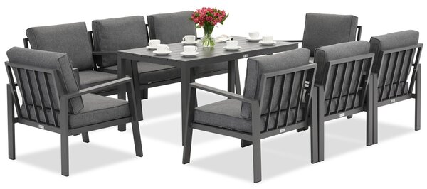 Hliníkový zahradní nábytek Zakintos Premium 8 antracit Garden Point