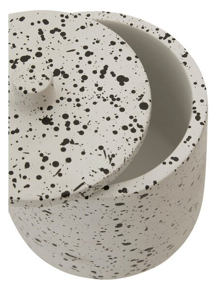 Krémový betonový koupelnový organizér na vatové tampony Mozie – Premier Housewares