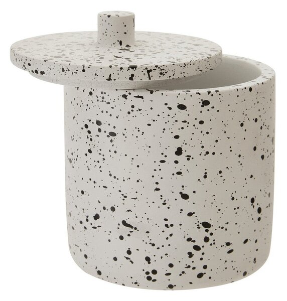 Krémový betonový koupelnový organizér na vatové tampony Mozie – Premier Housewares