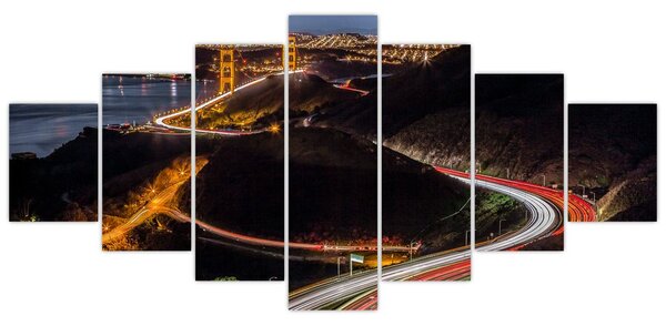 Obraz - Golden Gate Bridge (210x100 cm)