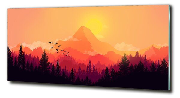 Fotoobraz na skle Horská krajina osh-76654160