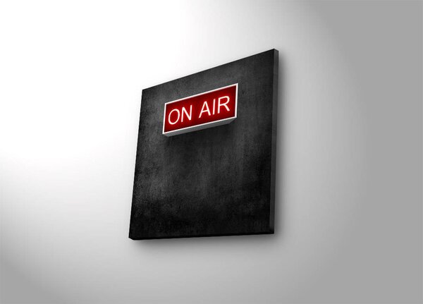 ASIR Nástěnný obraz s LED osvětlením ON AIR