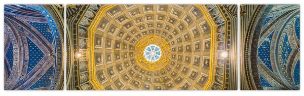Obraz stropu Sienského kostela (170x50 cm)