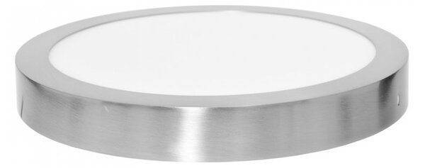 Ecolite Stříbrný přisazený LED panel kulatý 300mm 25W Barva světla: Teplá bílá LED-CSL-25W/27/CHR