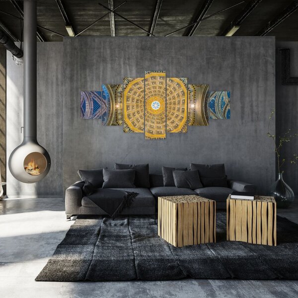 Obraz stropu Sienského kostela (210x100 cm)