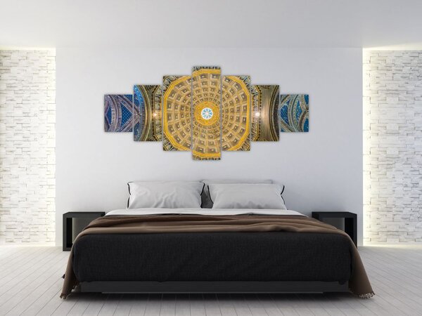 Obraz stropu Sienského kostela (210x100 cm)