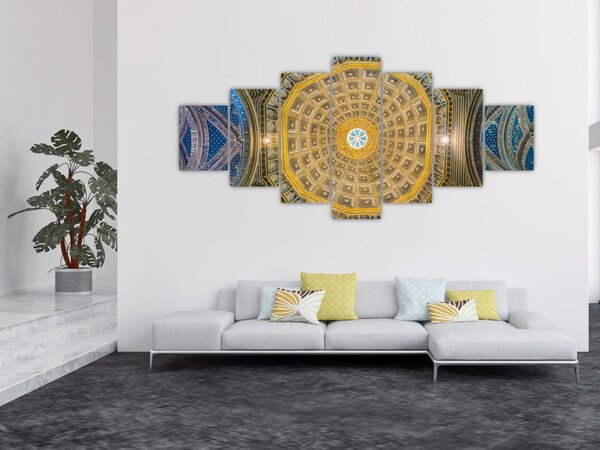 Obraz stropu Sienského kostela (210x100 cm)