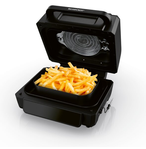 Silvercrest® Kitchen Tools Horkovzdušná fritéza s funkcí grilu Shfg 2460 A1, 3,8 l, 2 460 W (100382226)