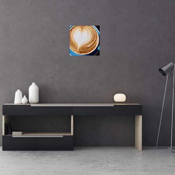Obraz - Latte Art (30x30 cm)