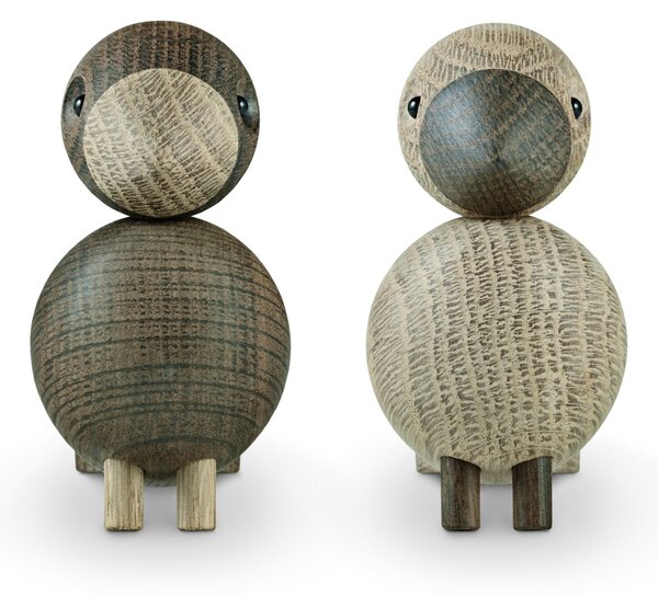 Dřevění ptáčci Lovebirds Oak Wood – set 2 ks