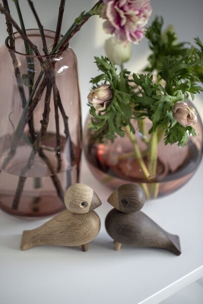 Dřevění ptáčci Lovebirds Oak Wood – set 2 ks