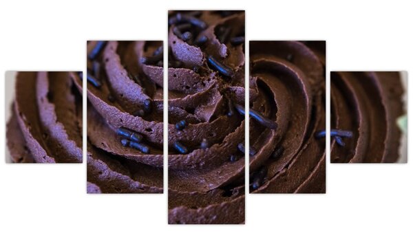 Obraz - Čokoládový cupcake (125x70 cm)