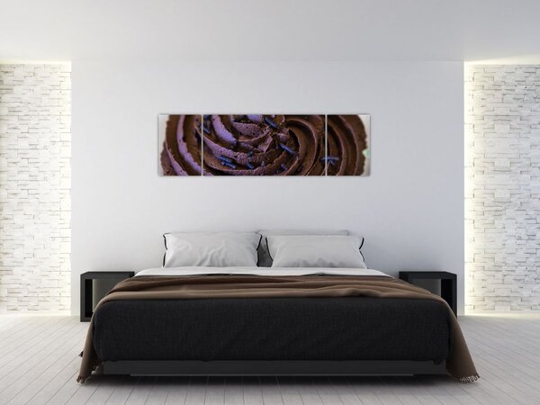 Obraz - Čokoládový cupcake (170x50 cm)