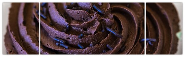 Obraz - Čokoládový cupcake (170x50 cm)
