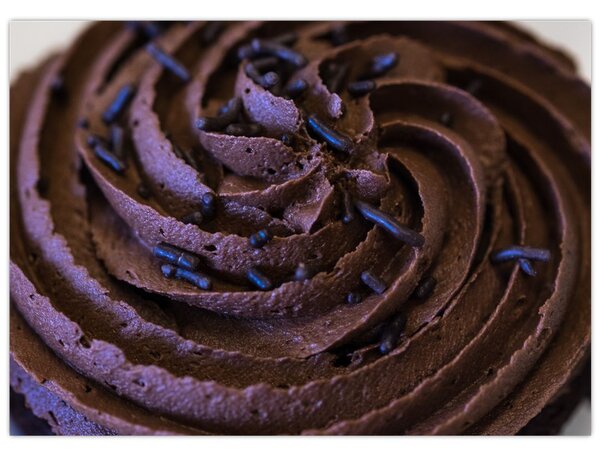 Obraz - Čokoládový cupcake (70x50 cm)