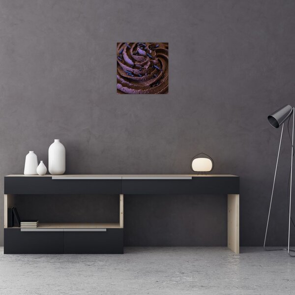 Obraz - Čokoládový cupcake (30x30 cm)