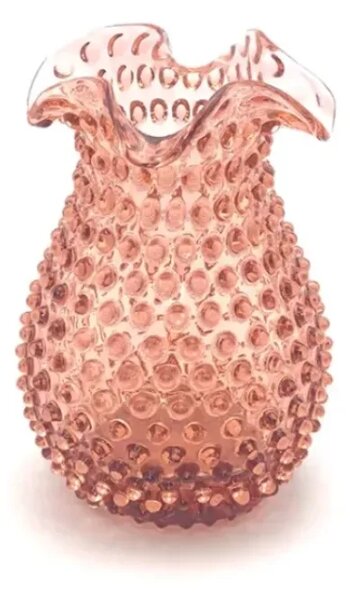 Sklárna Častolovice - Váza 18cm – Hobnail – Ananas – měděná
