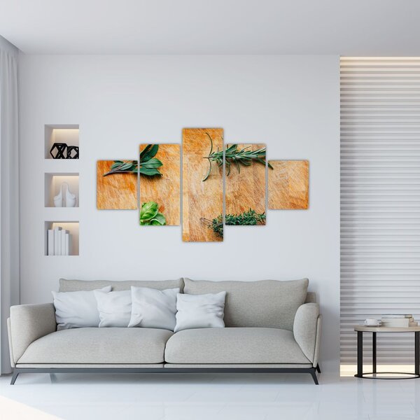 Obraz - Bylinky (125x70 cm)