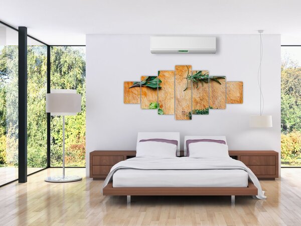 Obraz - Bylinky (210x100 cm)