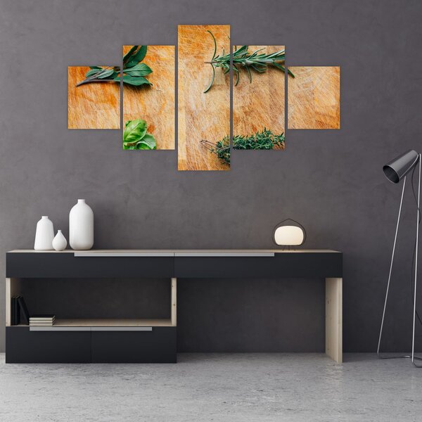 Obraz - Bylinky (125x70 cm)