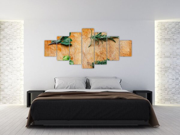 Obraz - Bylinky (210x100 cm)