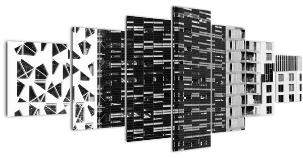 Obraz černobílé architektury (210x100 cm)