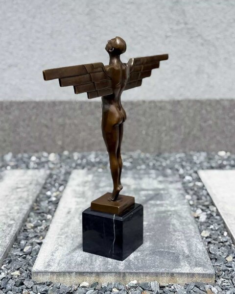 Bronzová socha - Ikarus Art Deco