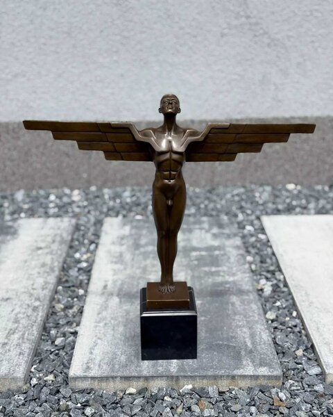 Bronzová socha - Ikarus Art Deco
