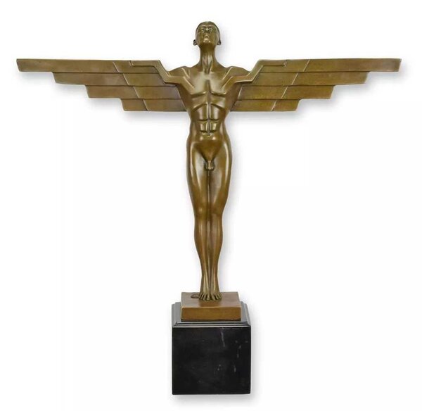 Bronzová socha - Ikarus Art Deco