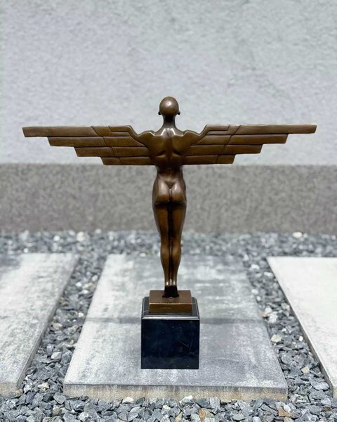 Bronzová socha - Ikarus Art Deco