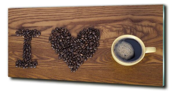 Foto obraz sklo tvrzené I love coffee osh-77959607