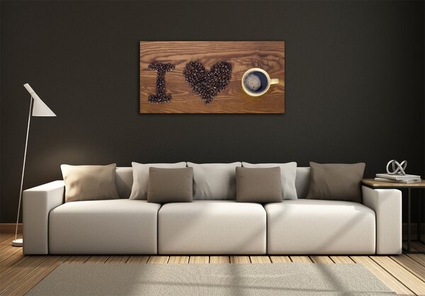 Foto obraz sklo tvrzené I love coffee osh-77959607