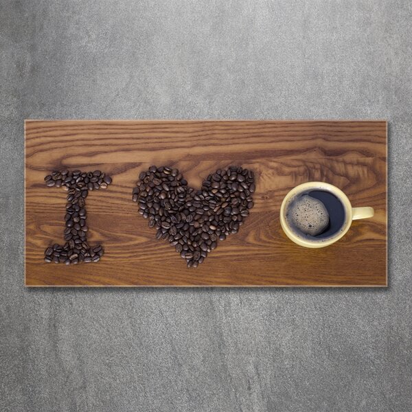 Foto obraz sklo tvrzené I love coffee osh-77959607