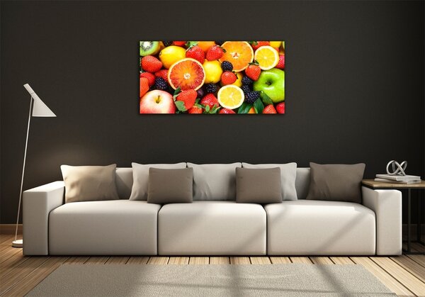 Foto obraz skleněný horizontální Barevné ovoce osh-78097722