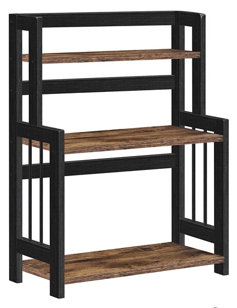 SONGMICS Kuchyňský regál na potraviny 41 x 53 x 18 cm hnědý černý