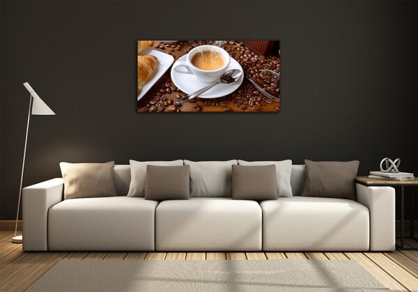 Foto obraz skleněný horizontální Aromatická káva osh-78269742