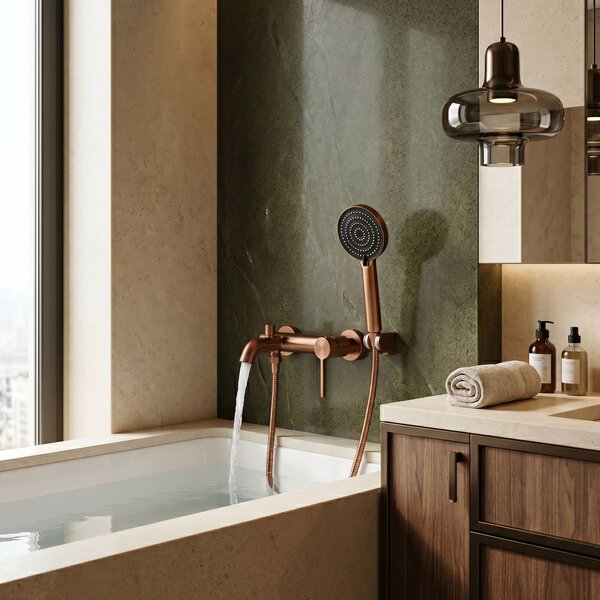 Vanová baterie Rea Foster Brush Copper