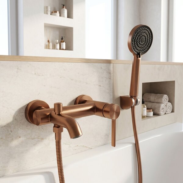 Vanová baterie Rea Foster Brush Copper