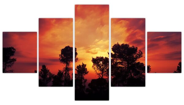 Obraz západu slunce (125x70 cm)