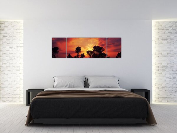 Obraz západu slunce (170x50 cm)