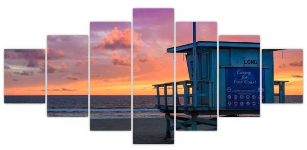 Obraz z pláže Santa Monica (210x100 cm)
