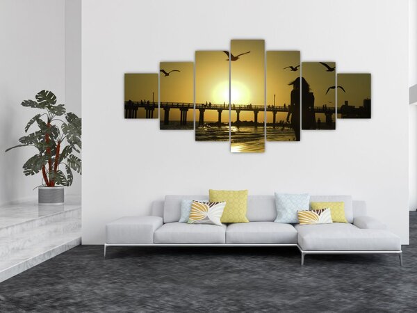 Obraz - Procházka po pláži (210x100 cm)