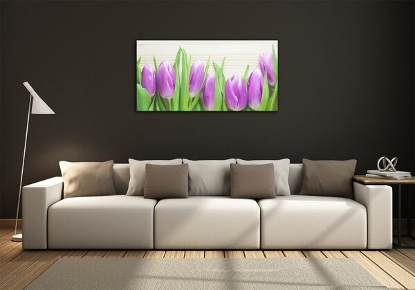 Foto obraz fotografie na skle Fialové tulipány osh-78755149