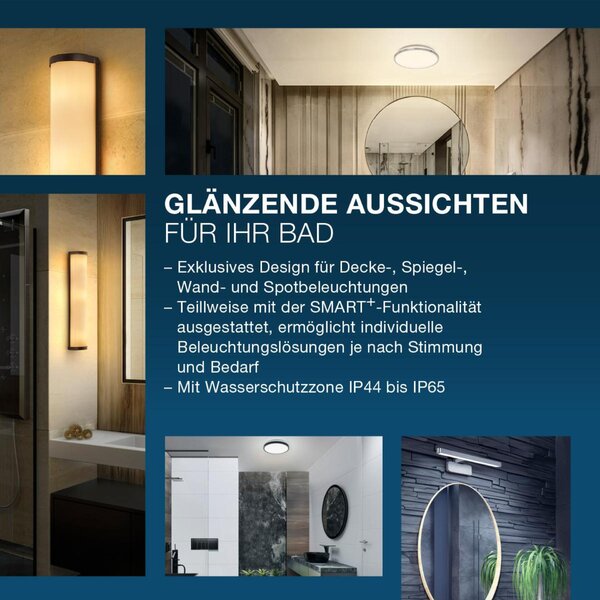 LEDVANCE koupelnové nástěnné svítidlo 455 mm E14 IP44 chrom