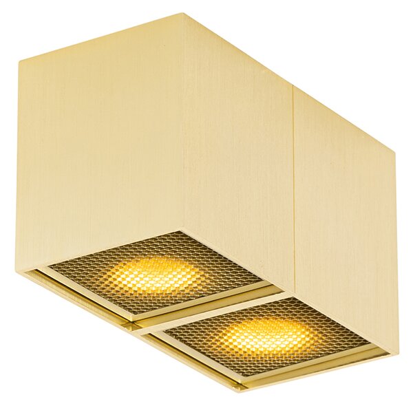 Designové bodové světlo zlaté 2-světlo - Qubo Honey