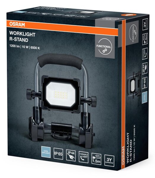 LEDVANCE LED pracovní reflektor R-Stand 10 W 220-240 V 6500 K IP65