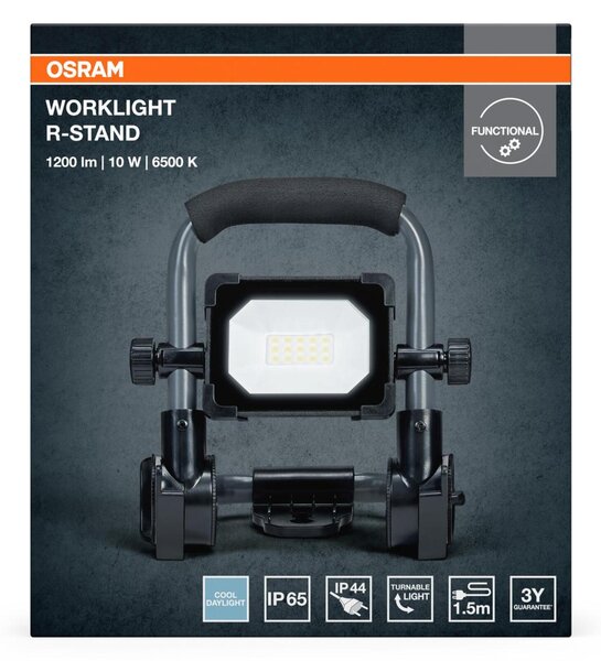 LEDVANCE LED pracovní reflektor R-Stand 10 W 220-240 V 6500 K IP65